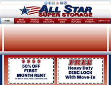 Tablet Screenshot of allstarsuperstorage.com